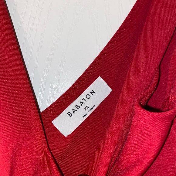 BABATON aritiza red bodysuit - Picture 2 of 2